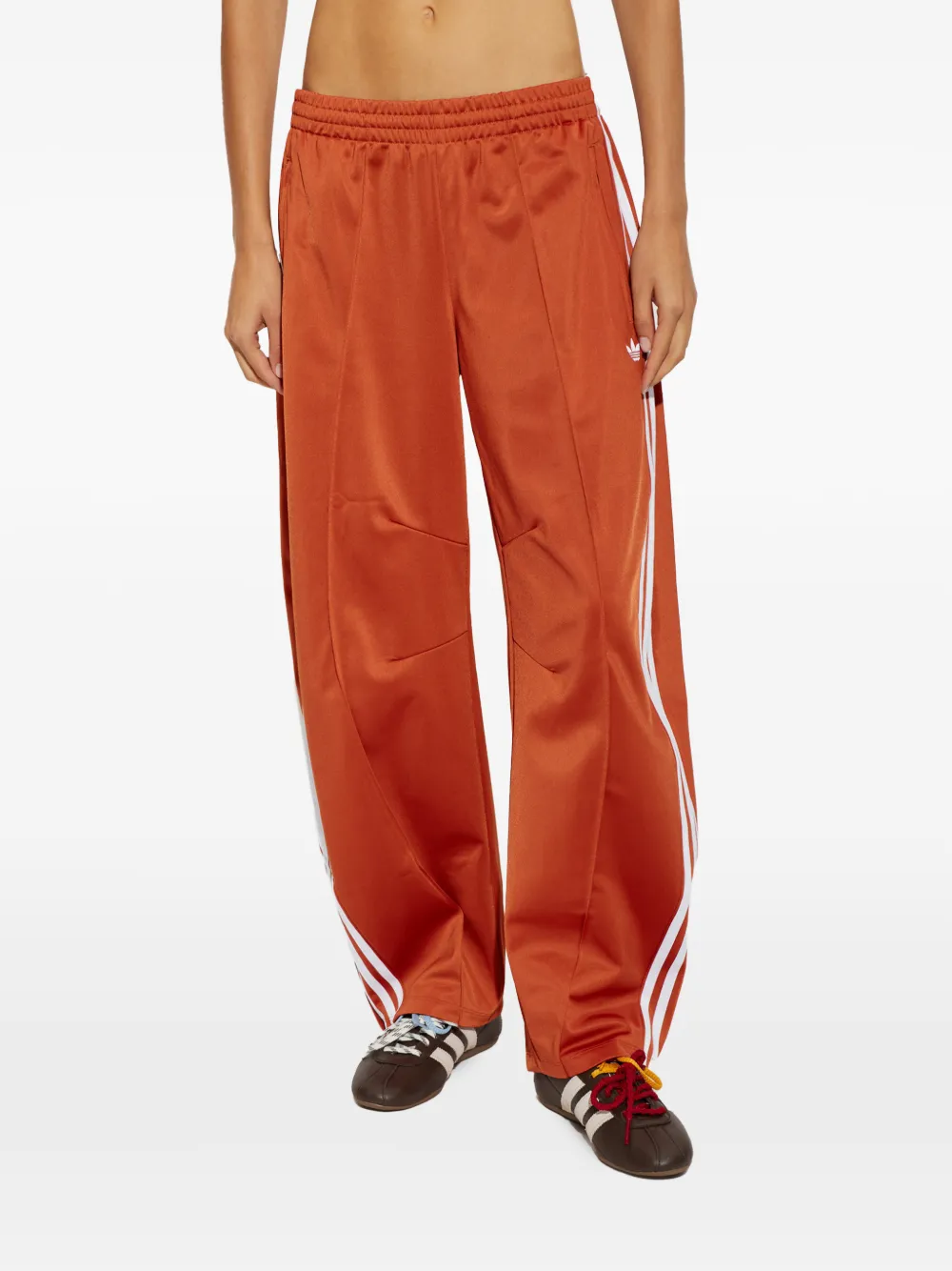 adidas logo-embroidered side-stripe track pants Oranje
