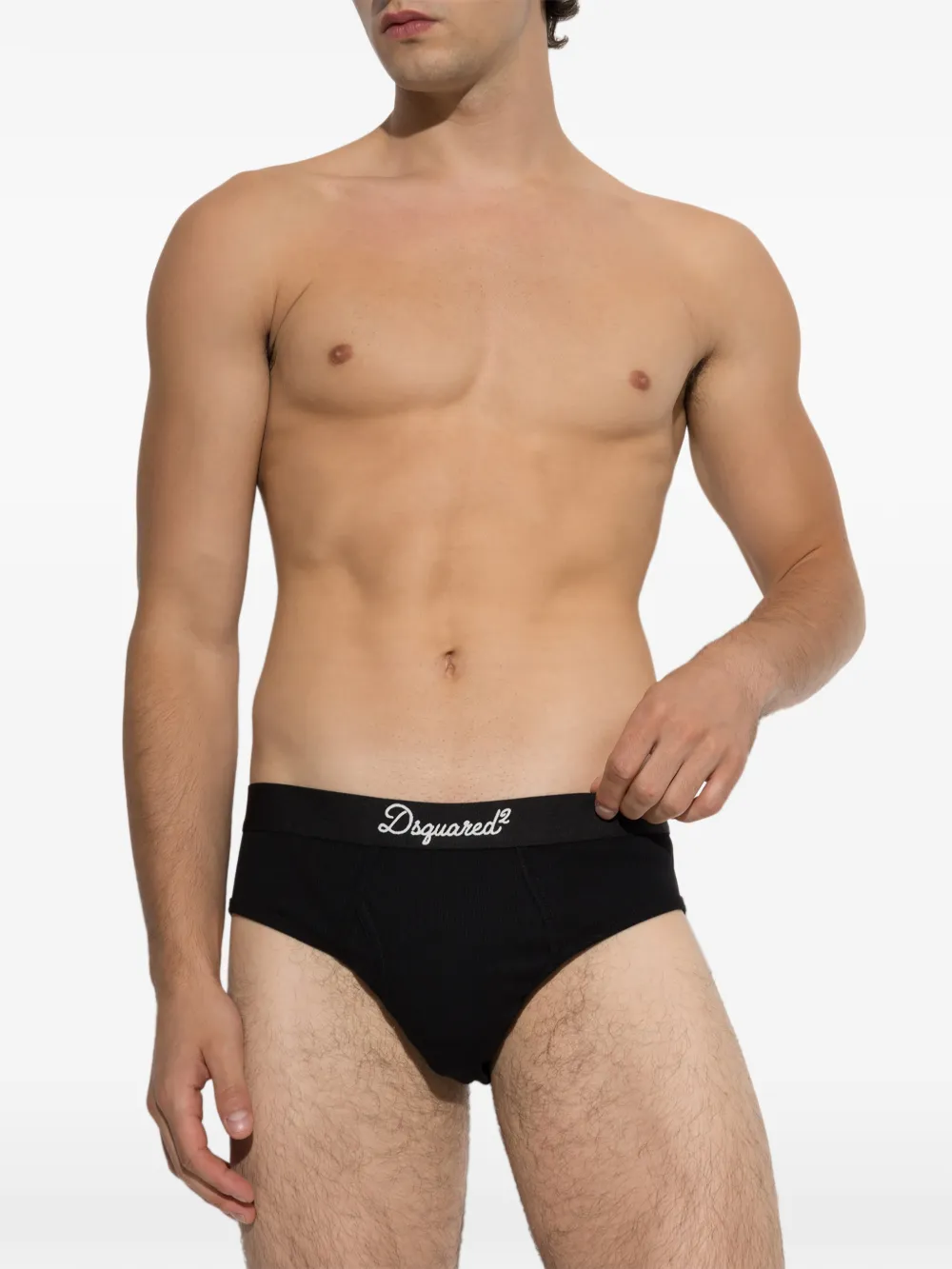 Dsquared2 Logo Signature Brief In 블랙