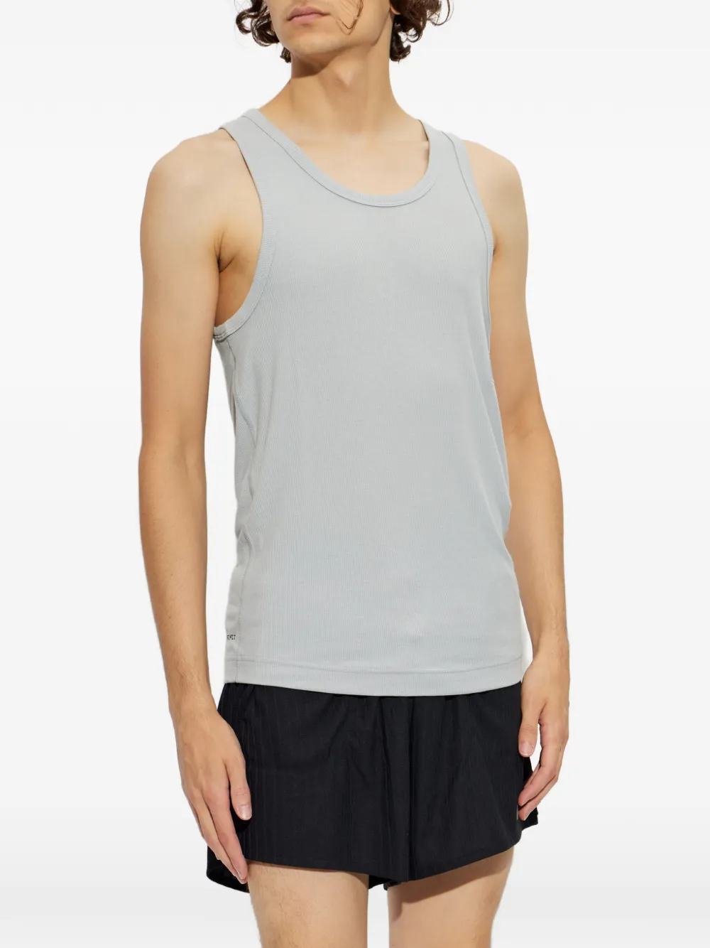 Nike NAC ribbed logo-patch vest Grijs