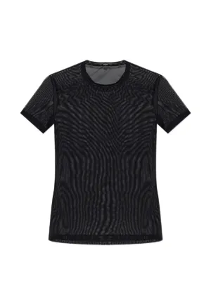 Diesel Camiseta M-Anchor-Ss Canelada Com Logo | Preto | FARFETCH BR