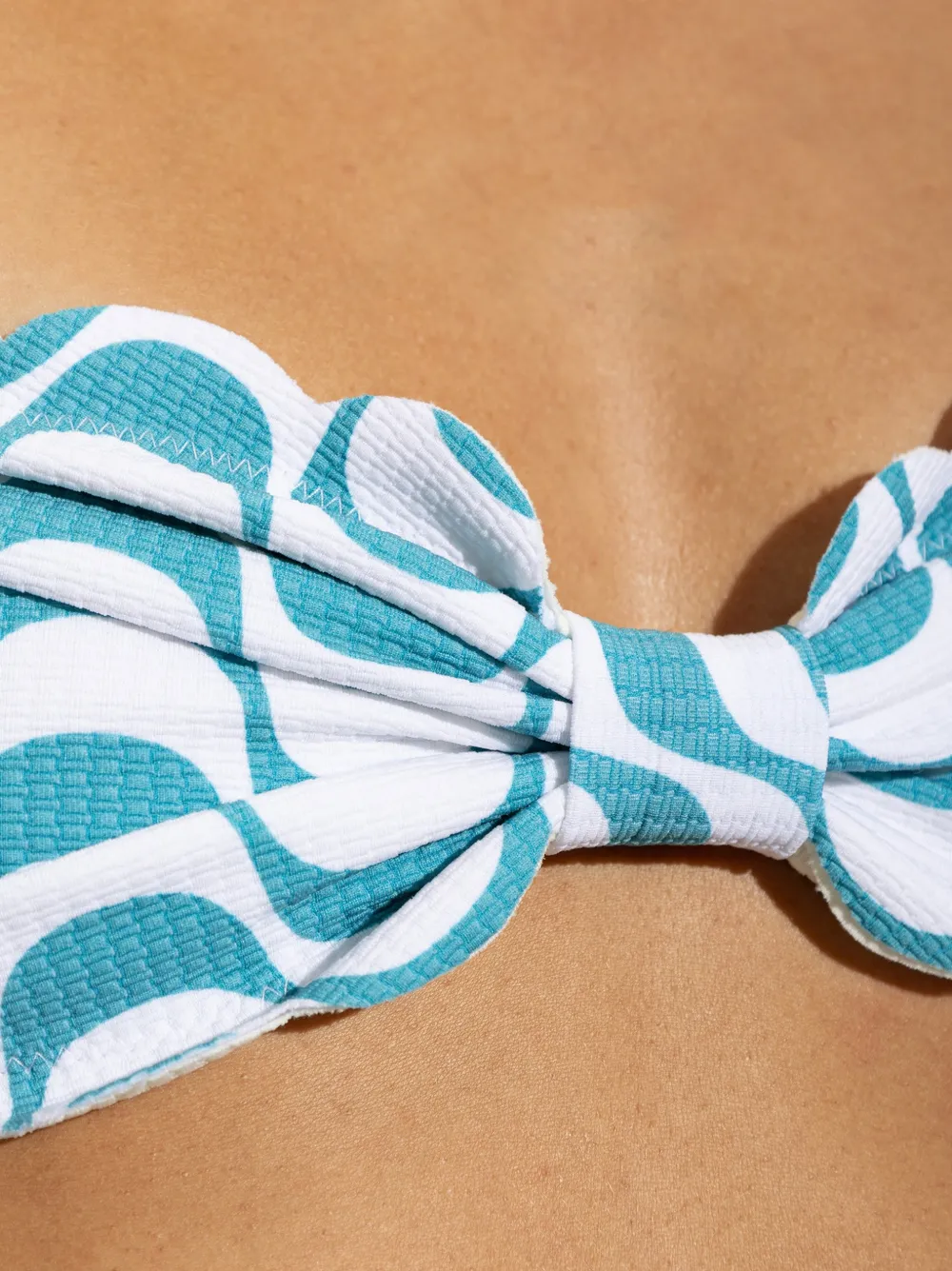 Marysia Antibes bikinitop met golvende print Blauw