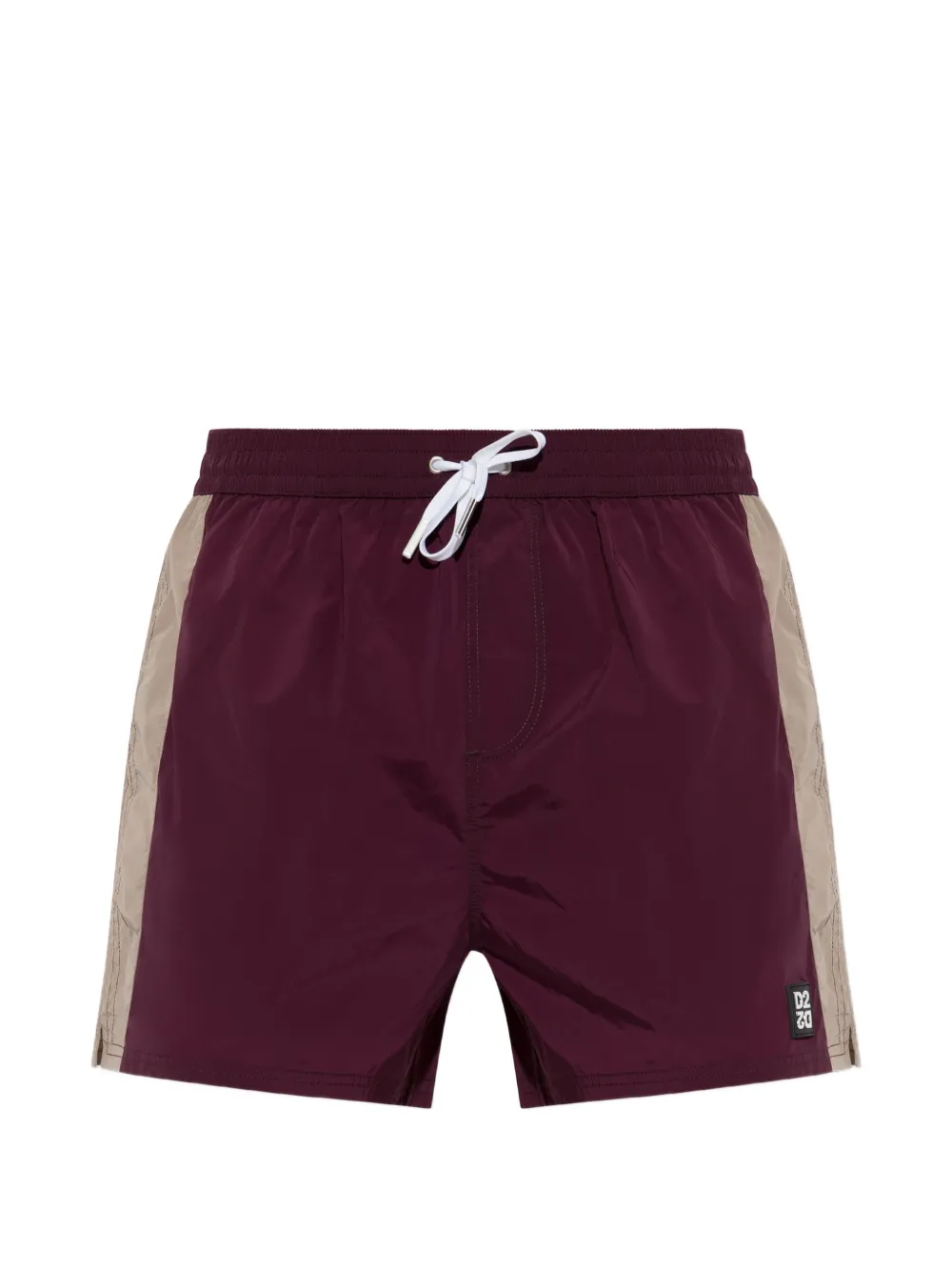 DSQUARED2 D2-upside-down midi swim boxer - Rosso