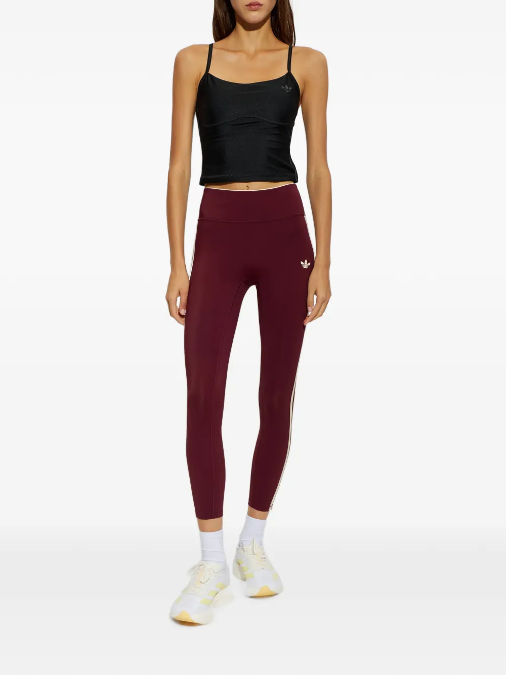 adidas Originals Sport Superstar logo-print leggings Rood