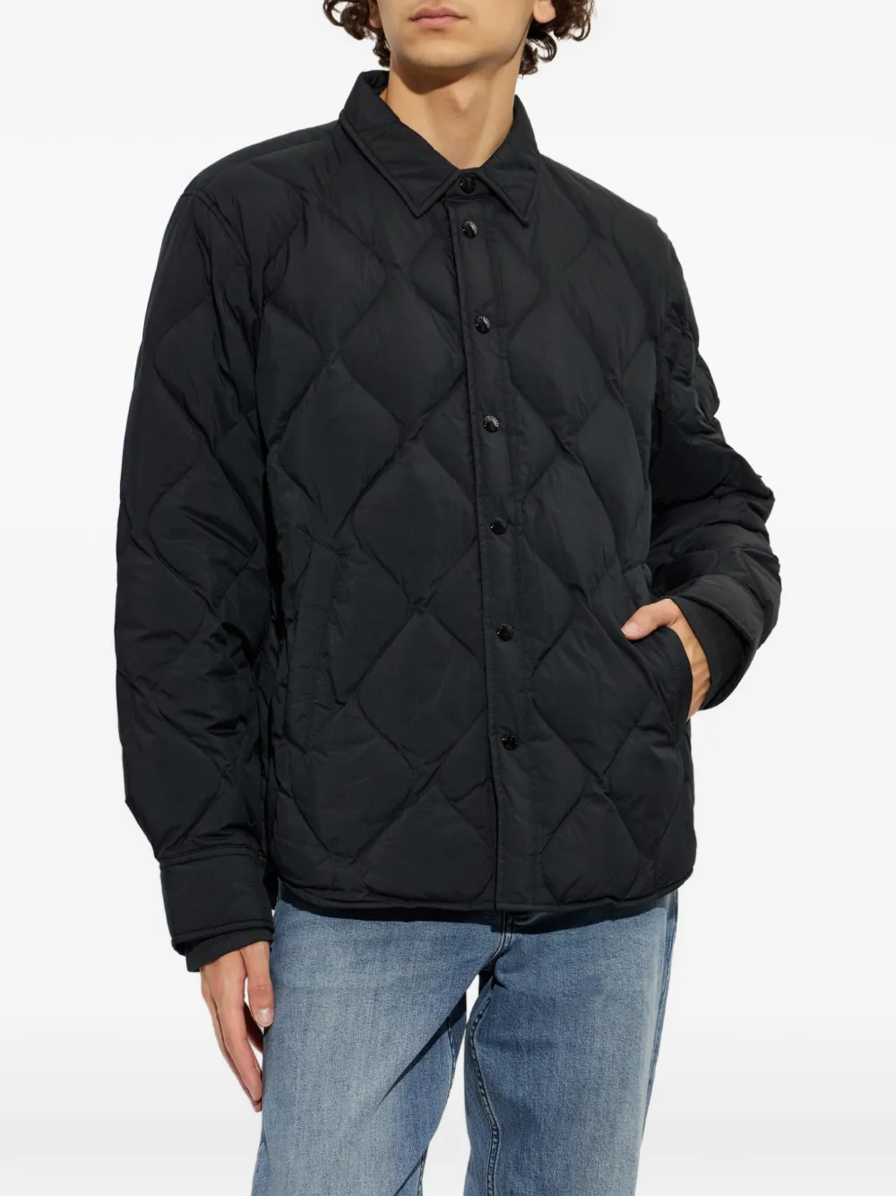 rag & bone Dane gewatteerd jack Zwart