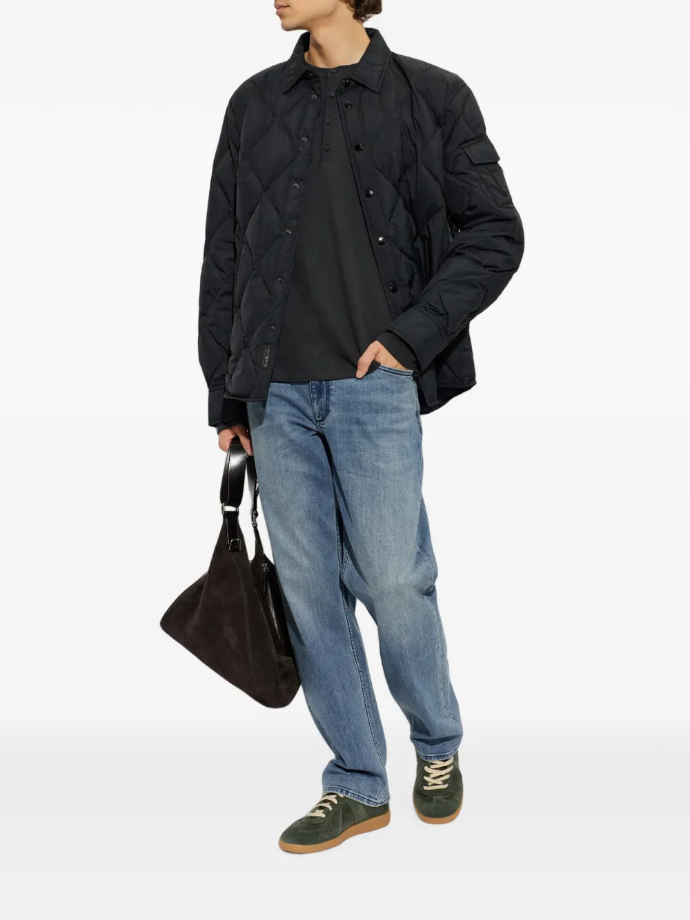 rag & bone Dane gewatteerd jack Zwart