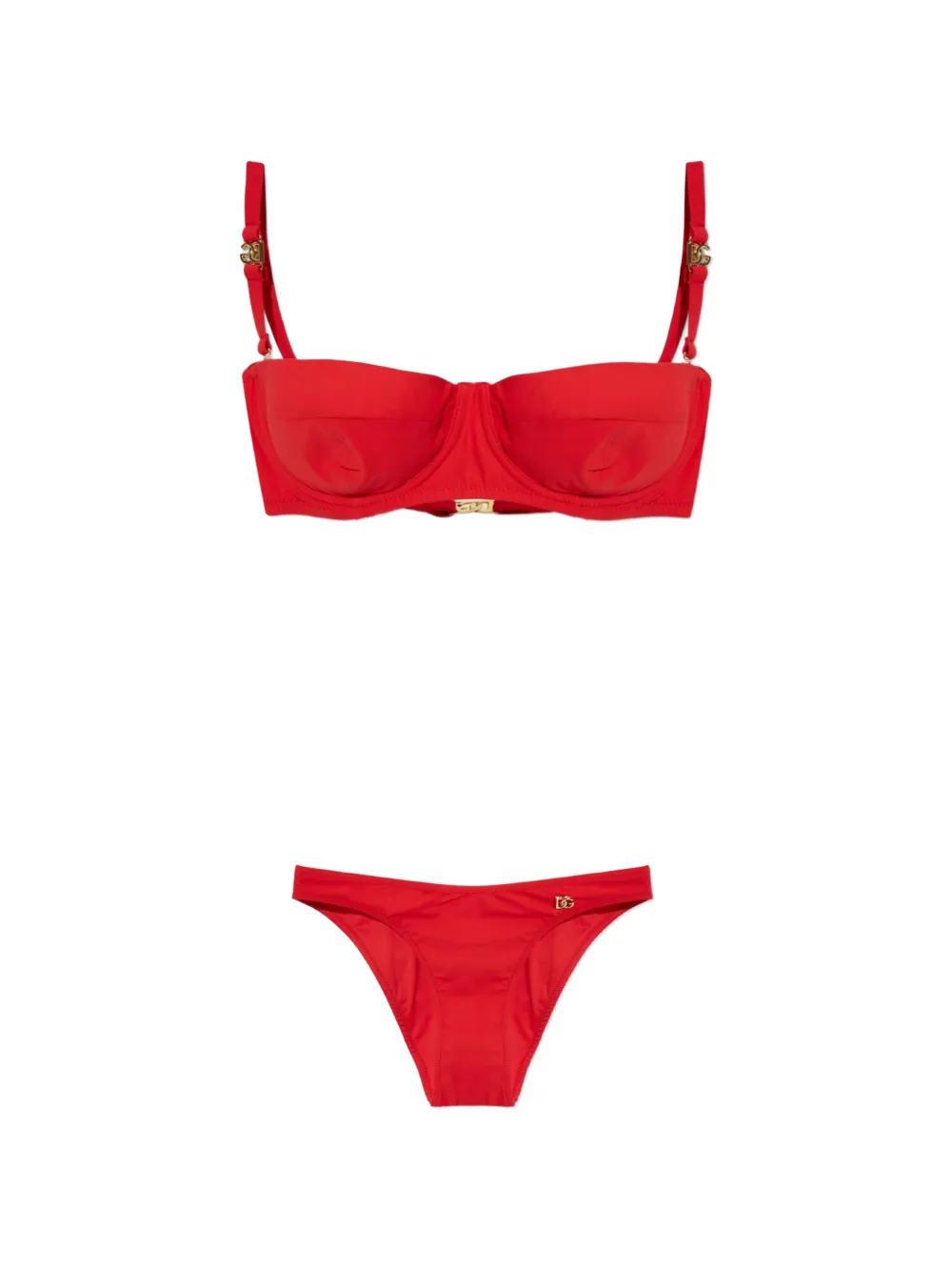 Dolce & Gabbana logo-plaque bikini - Rosso