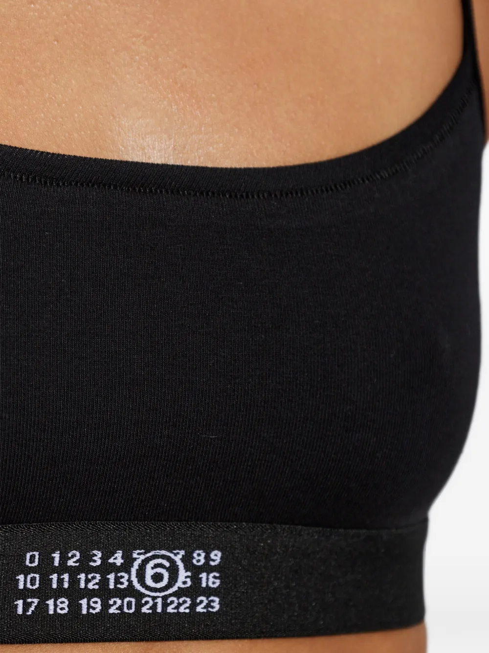 MM6 Maison Margiela Bh met logoprint Zwart