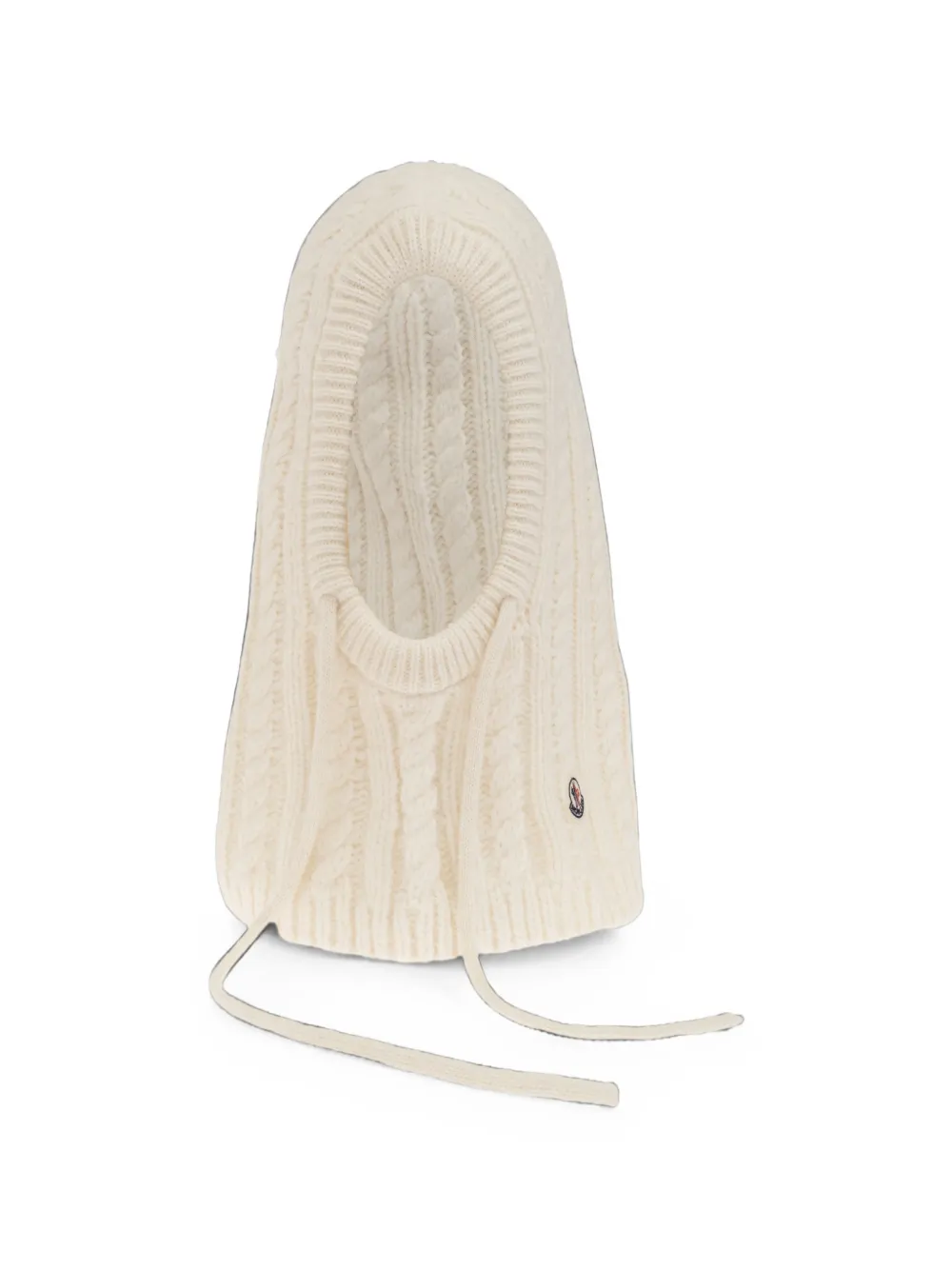Moncler Cable-knit Balaclava In Weiss