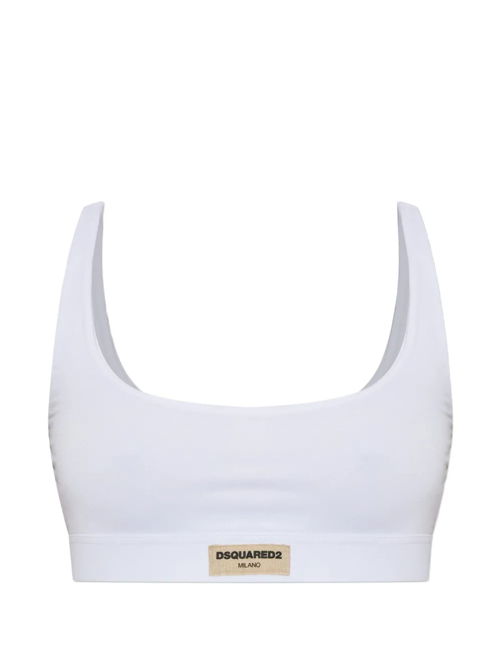 DSQUARED2 logo bralette - Bianco