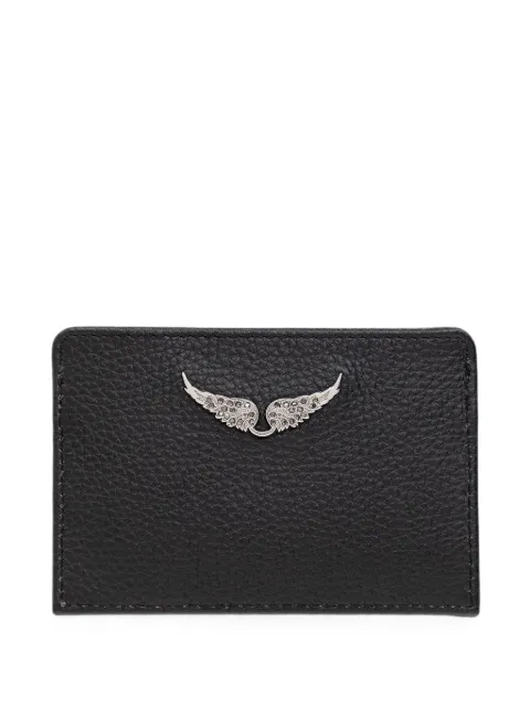 Zadig&Voltaire embellished Wings leather card case