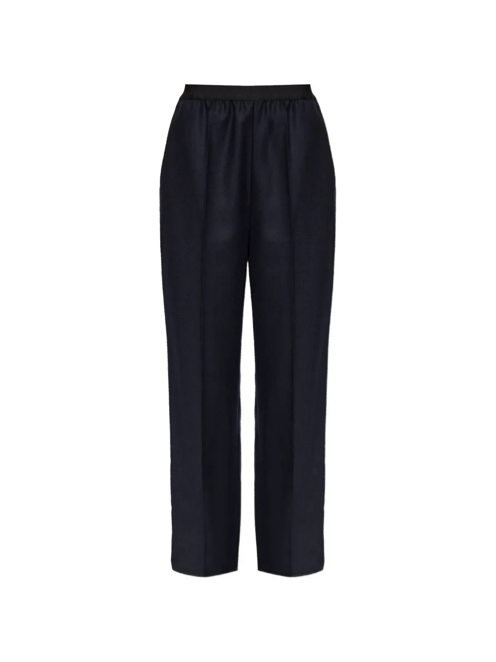 Maison Margiela elasticated-waist wool trousers - Blu