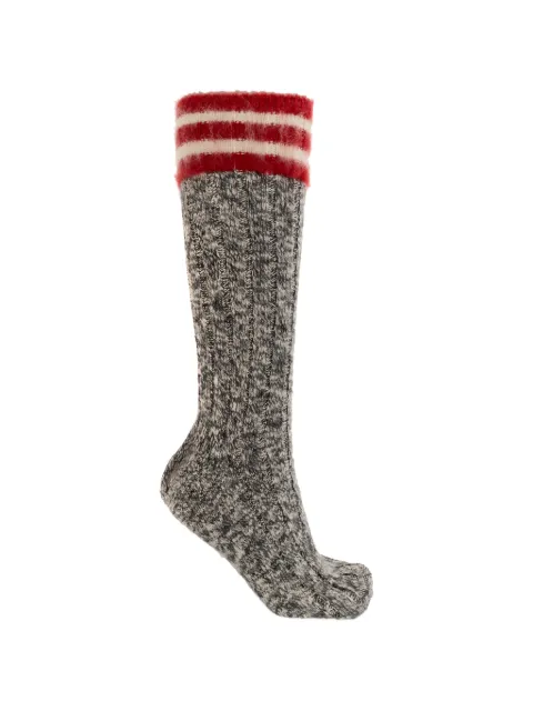 DSQUARED2 striped ribbed socks