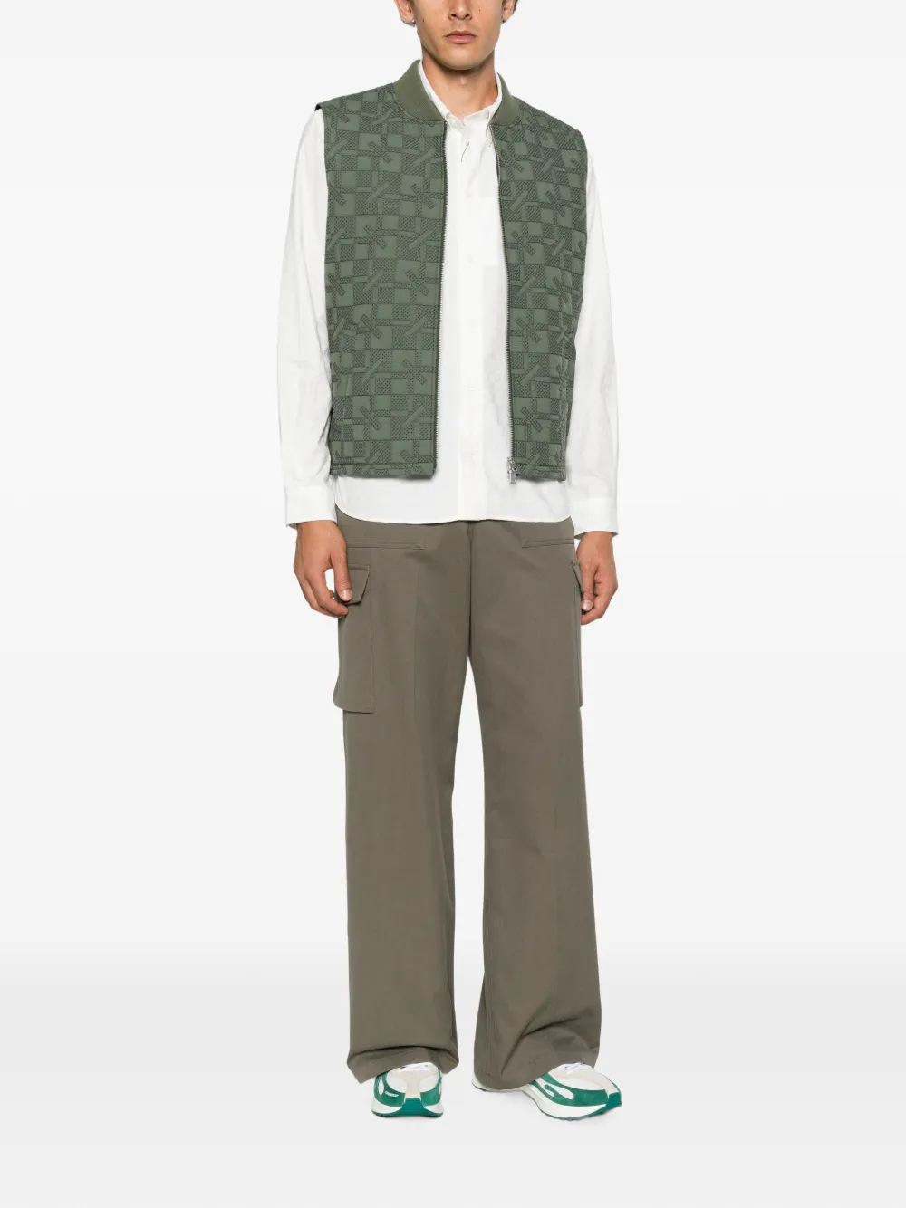 Kenzo Overhemd met jacquard-logo Wit