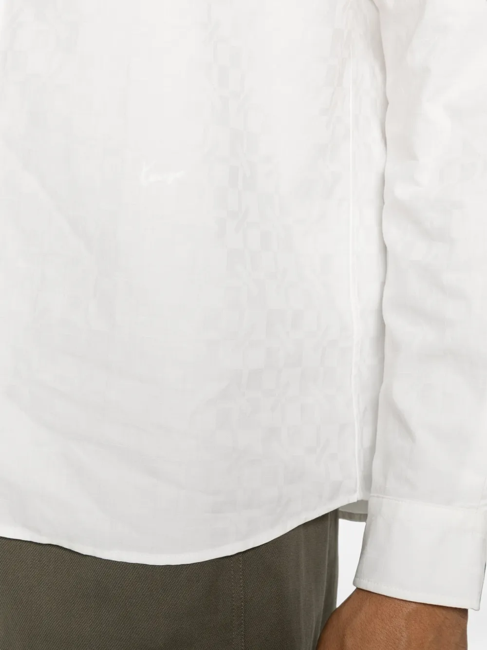 Kenzo Overhemd met jacquard-logo Wit