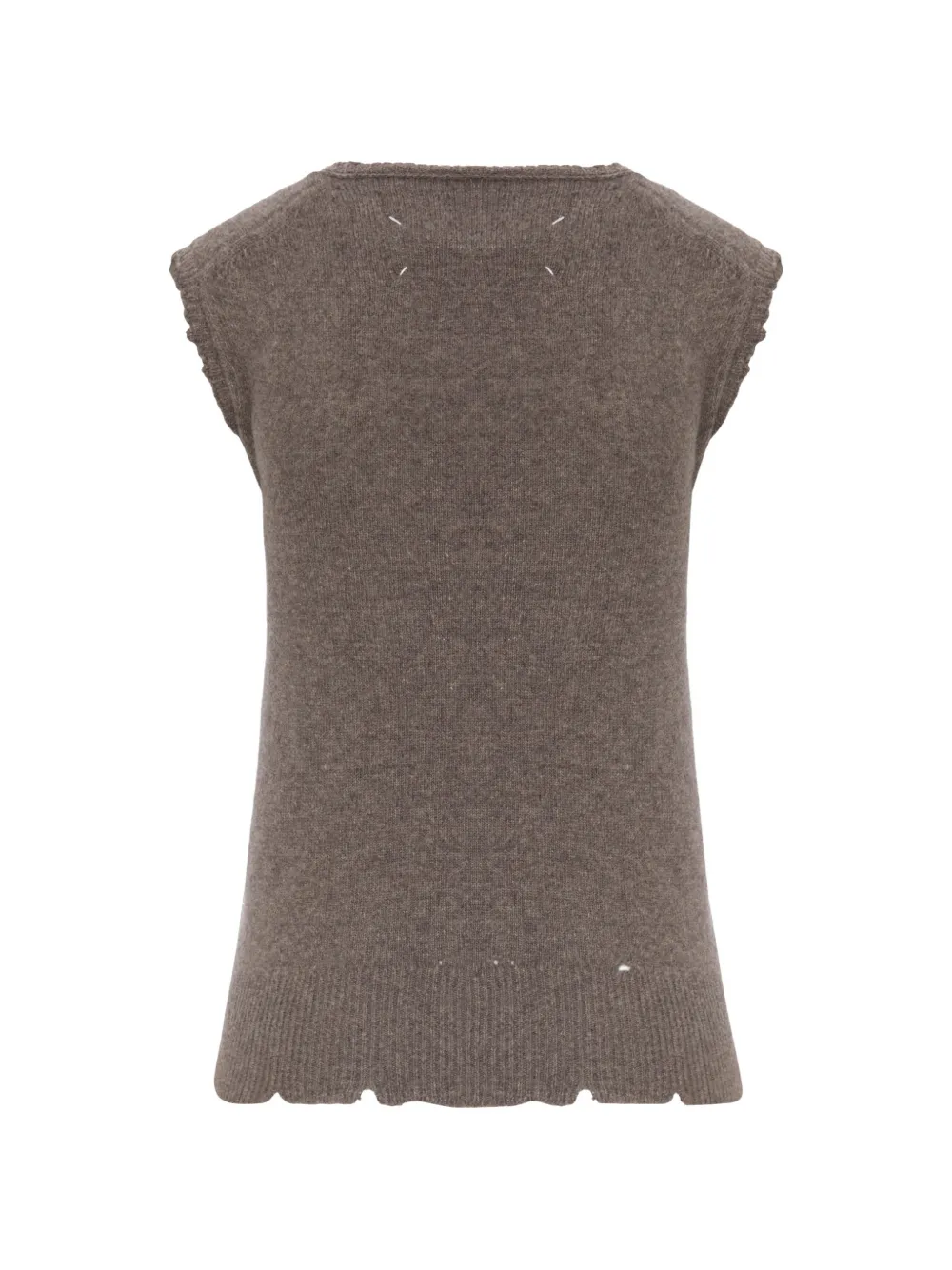 Maison Margiela Hemd met gerafelde afwerking Bruin