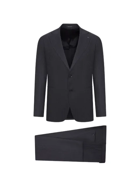 Tagliatore single-breasted wool tailored suit