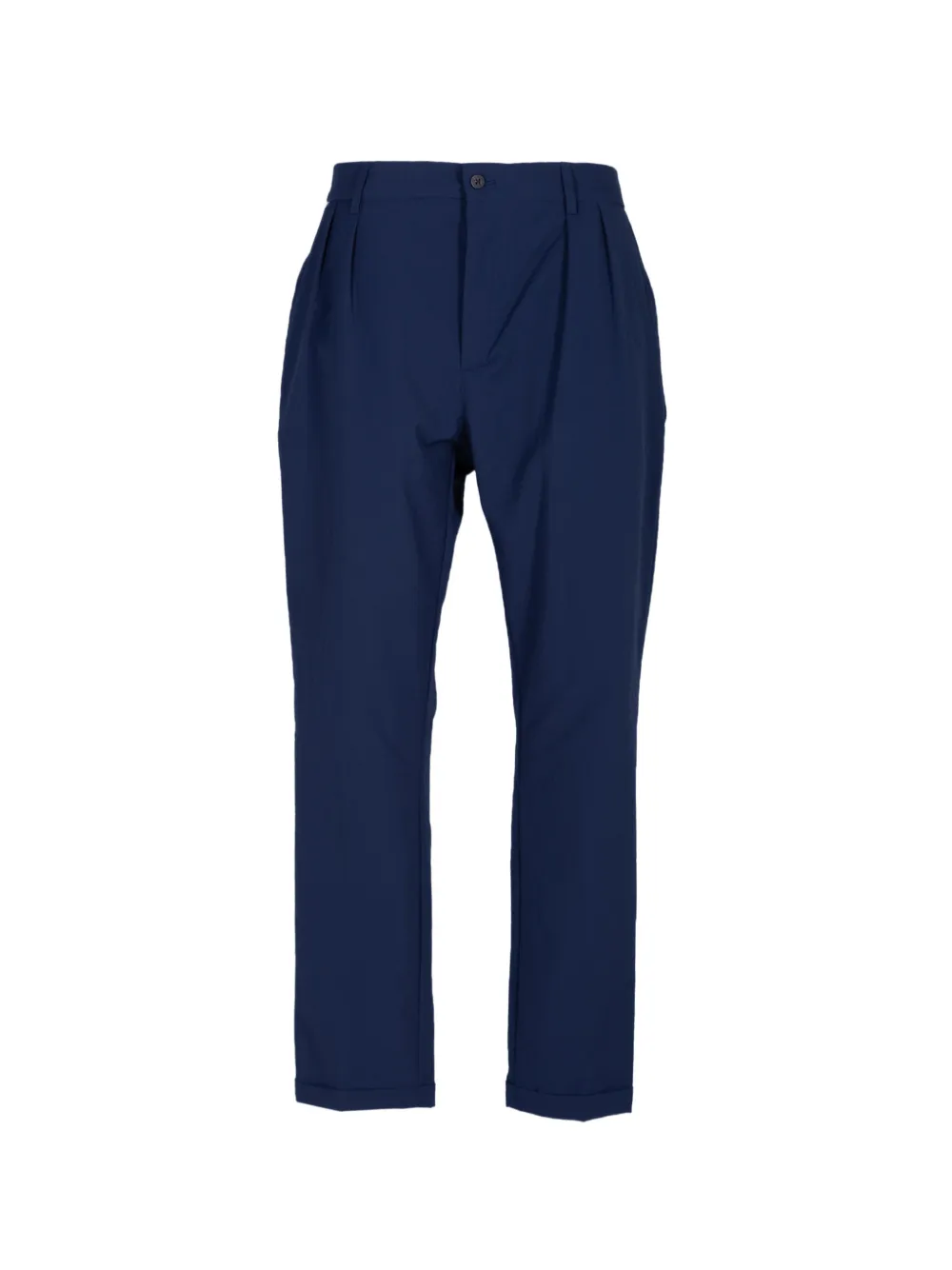 04651 / A TRIP IN A BAG pleated turn-up trousers - Blu