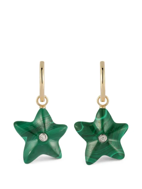 Mateo malachite starfish drop earrings