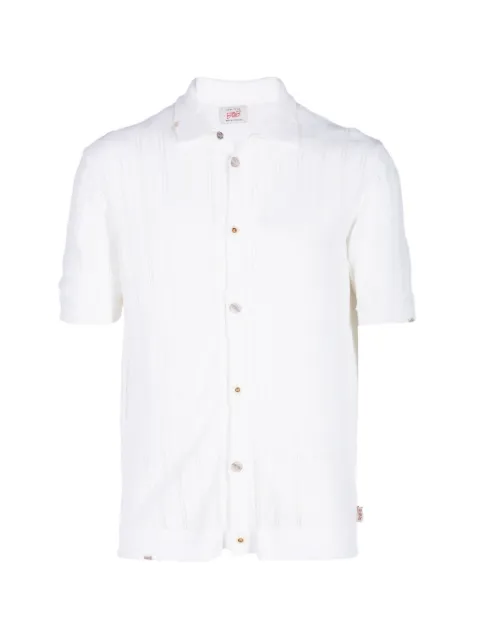 BOB Kurt pointelle-knit shirt