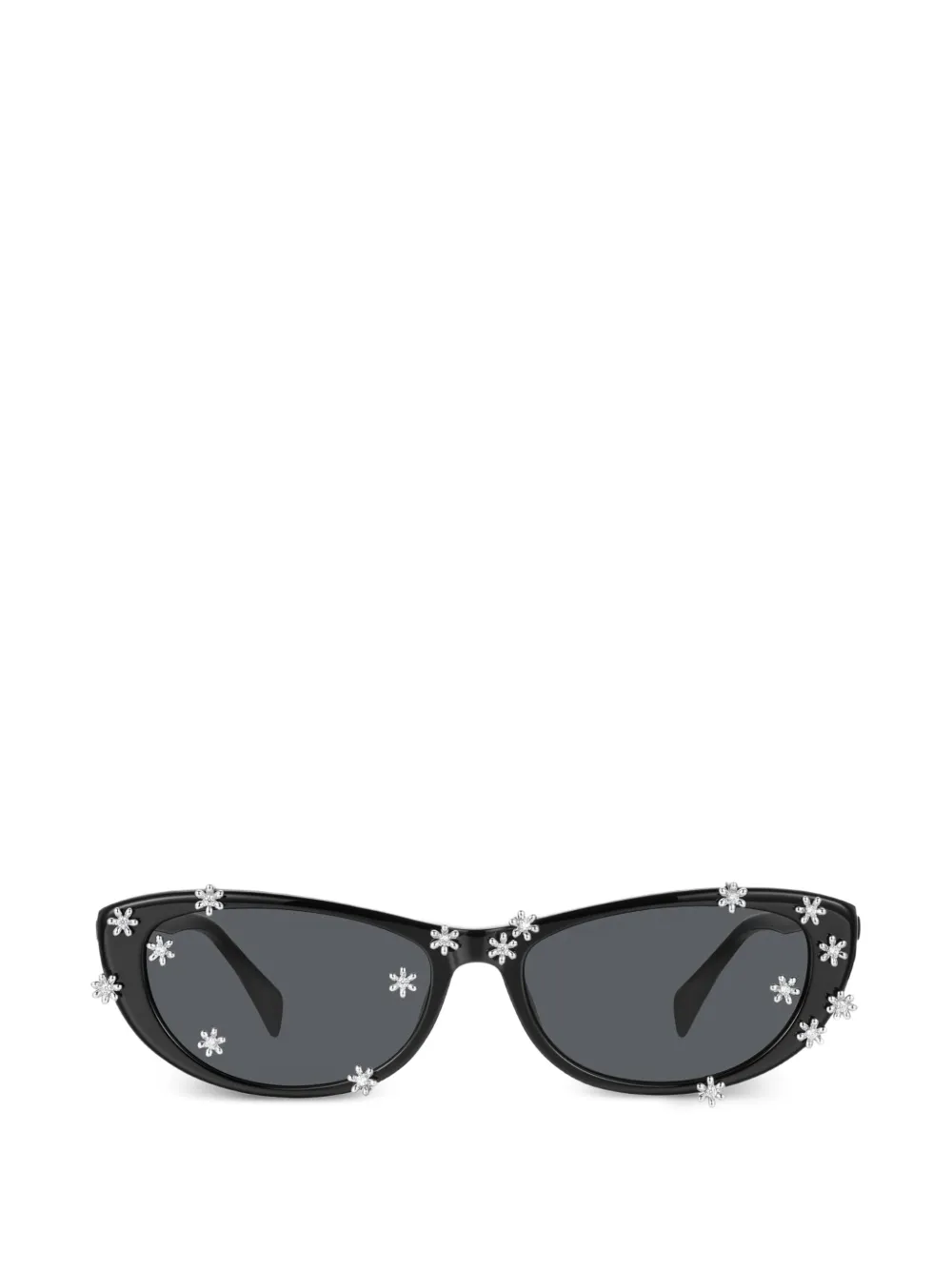 YVMIN flower-embellished cat-eye sunglasses - Nero