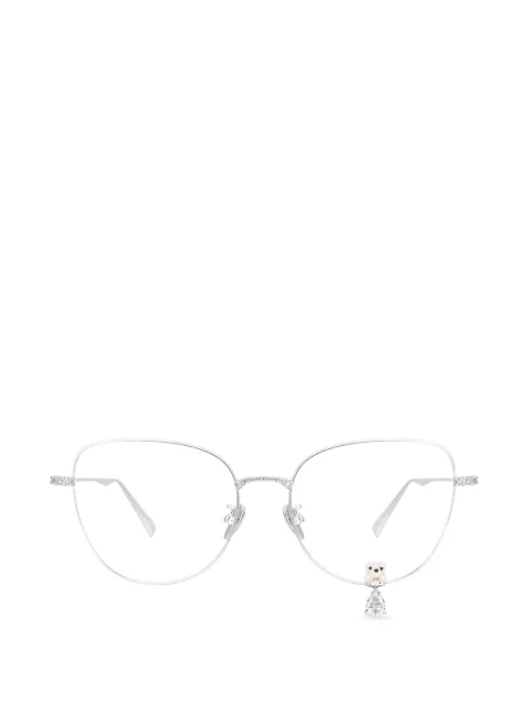 YVMIN flocked bear gemstone glasses