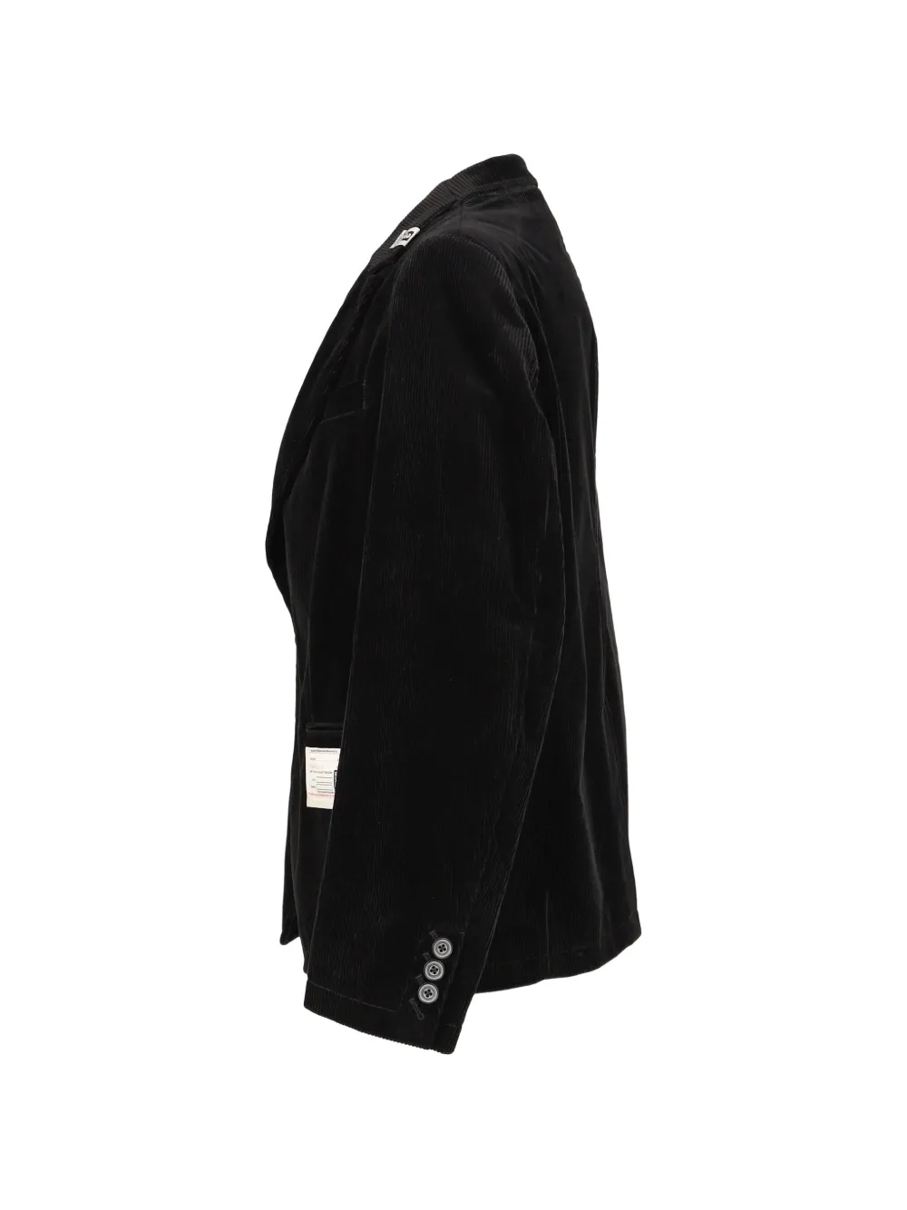 Maison MIHARA YASUHIRO Ribfluwelen blazer Zwart