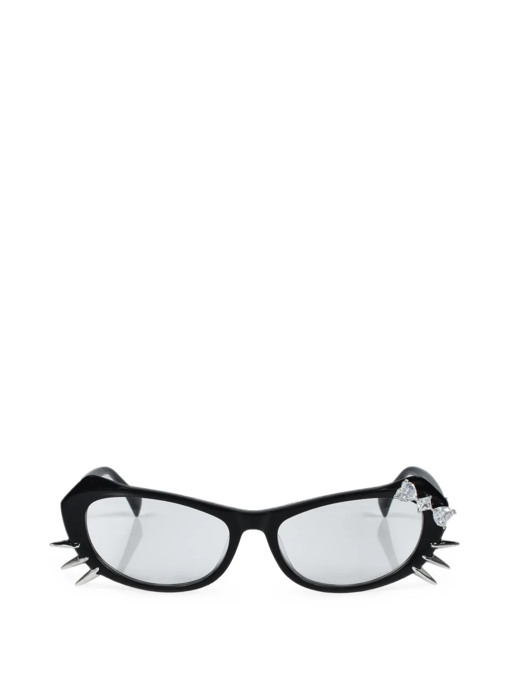 YVMIN bow-detail cat-eye sunglasses - Nero