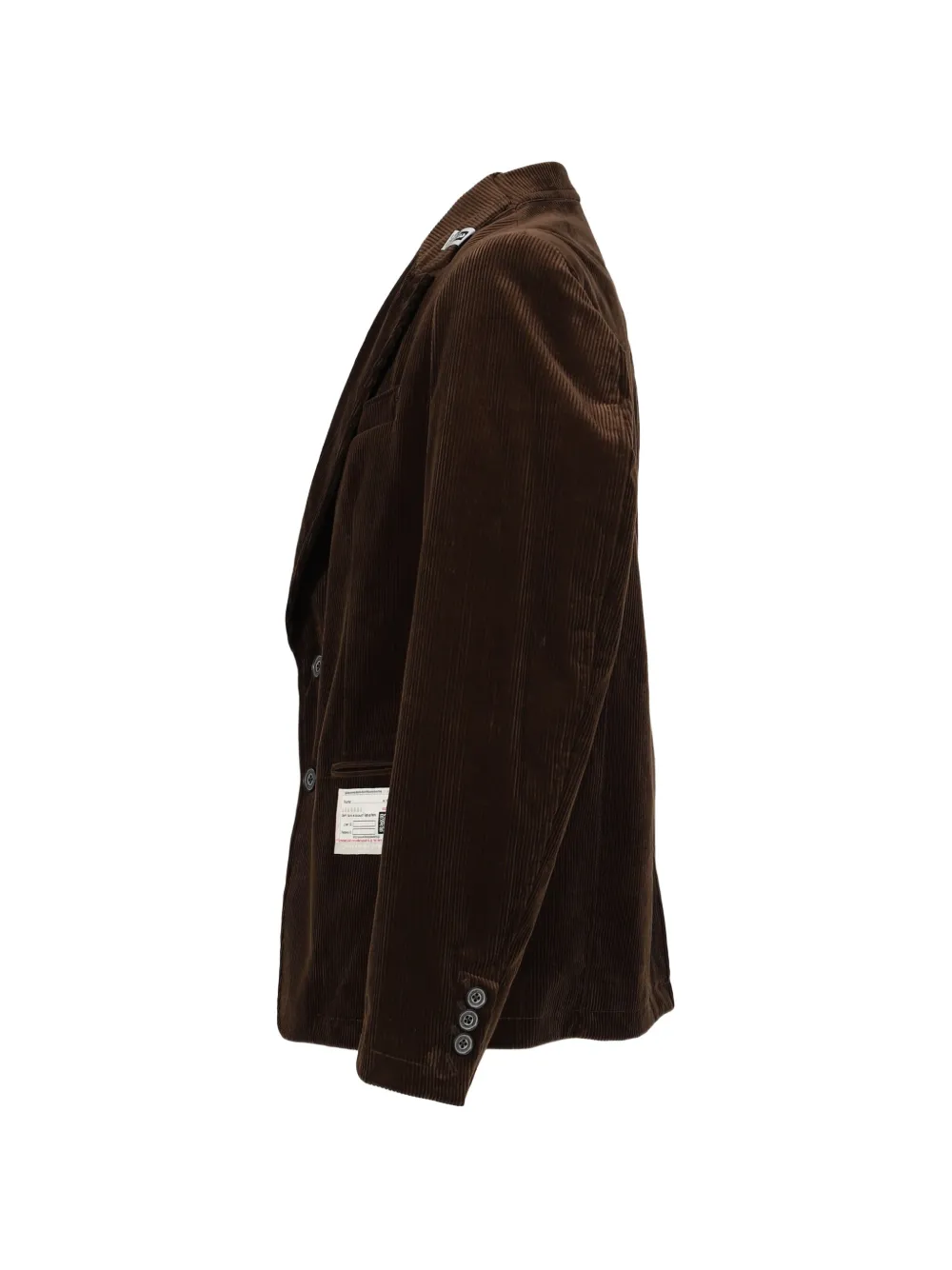 Maison MIHARA YASUHIRO Ribfluwelen blazer Bruin