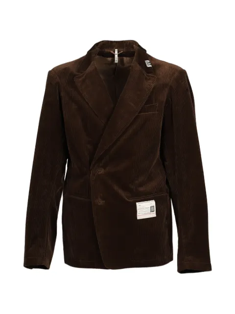Maison MIHARA YASUHIRO switch-front corduroy tailored jacket