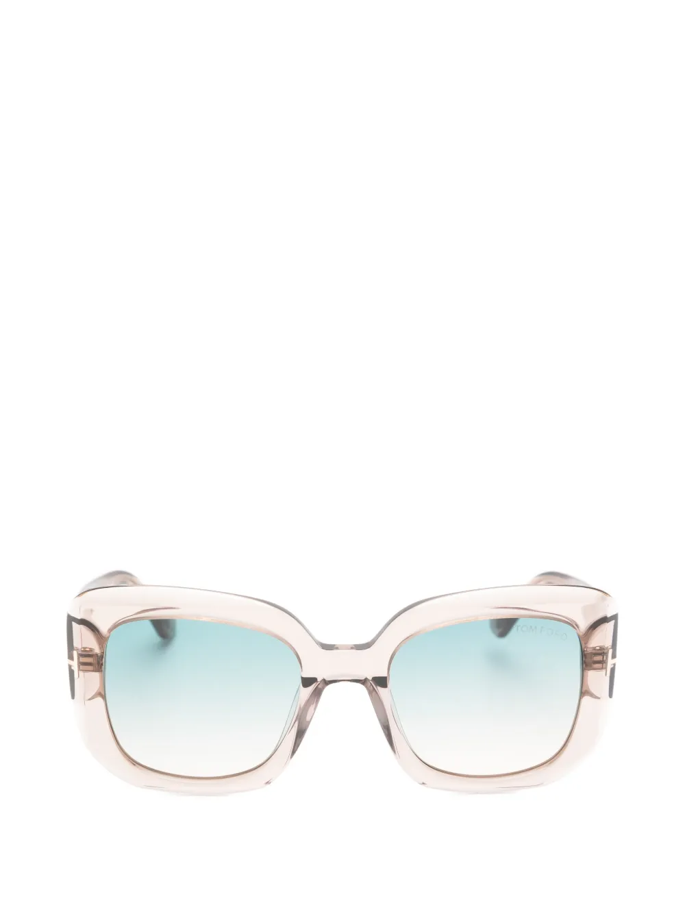 TOM FORD Eyewear Occhiali da sole Carla 02 con montatura squadrata - Toni neutri