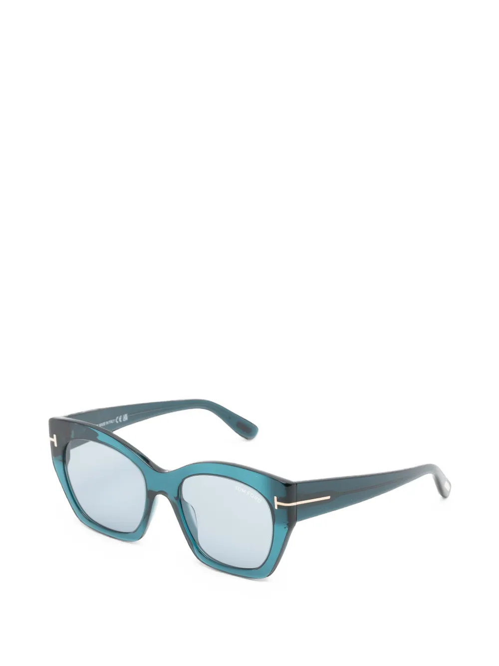 TOM FORD Eyewear Joni 02 zonnebril met cat-eye montuur Blauw