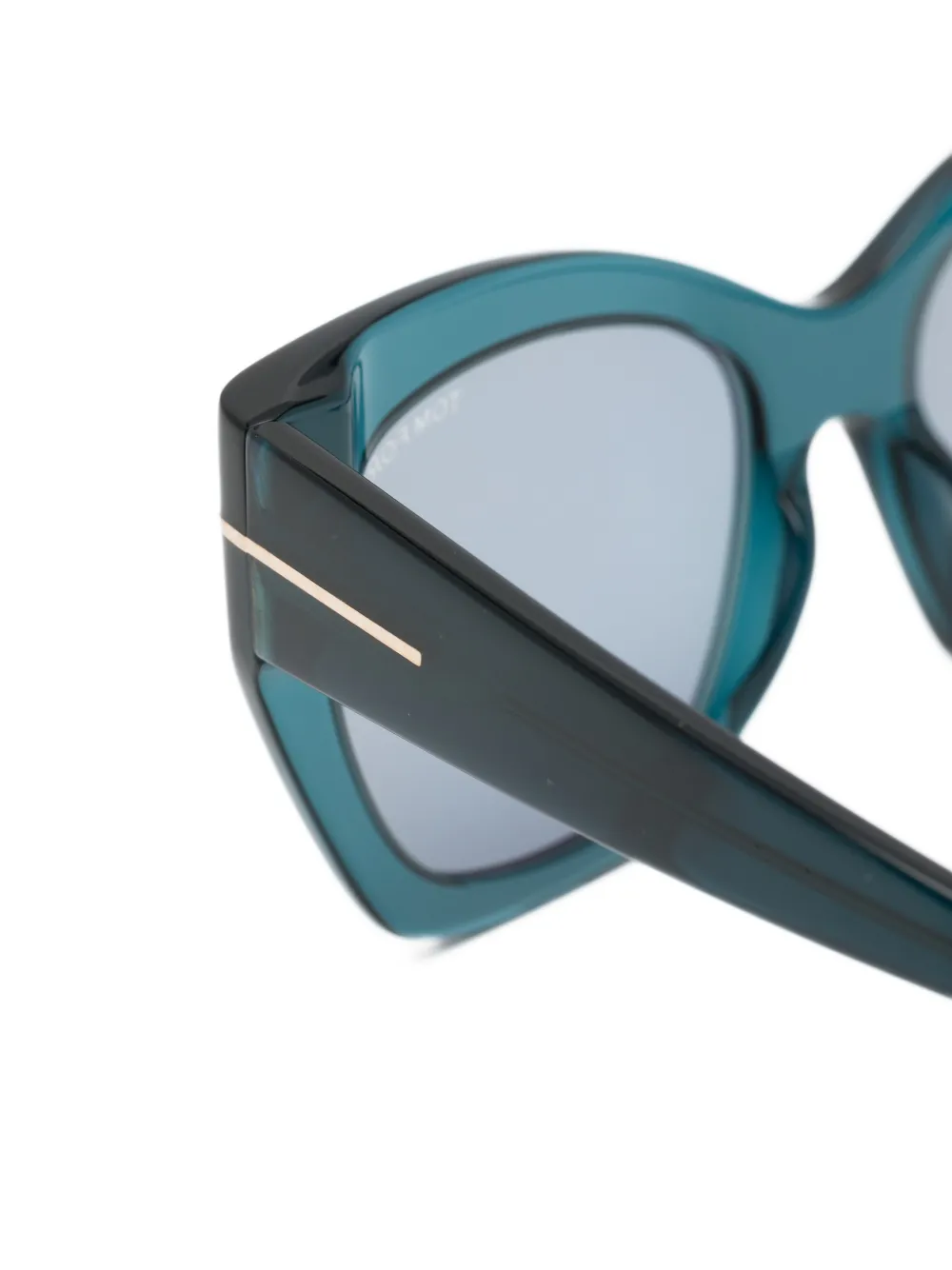TOM FORD Eyewear Joni 02 zonnebril met cat-eye montuur Blauw