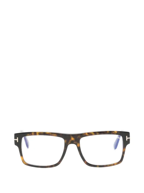 TOM FORD Eyewear Eckige Brille in Schildpattoptik