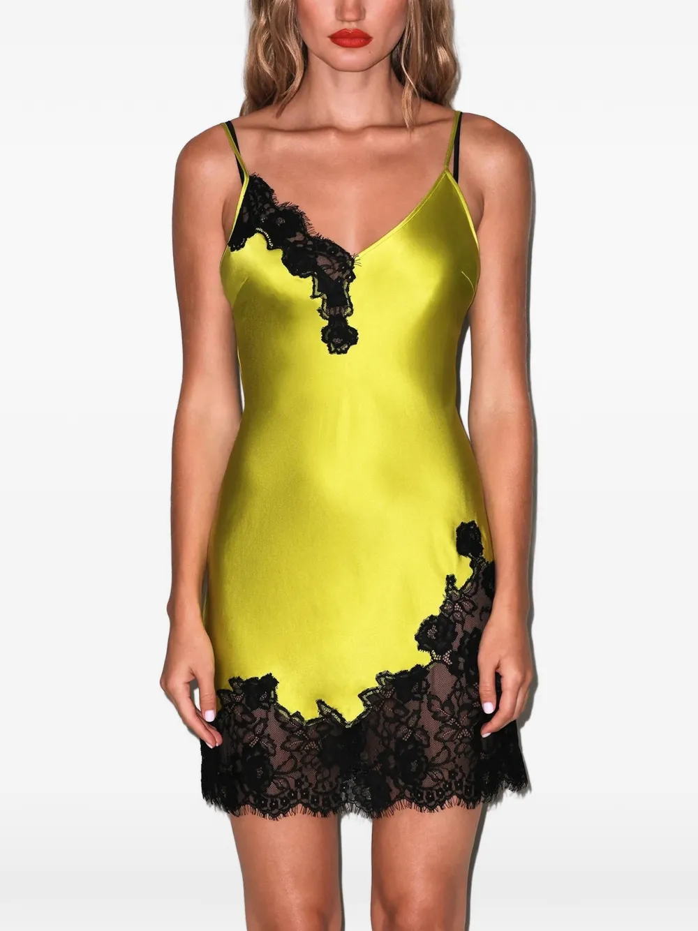 Fleur Du Mal Juliet mini-jurk Geel