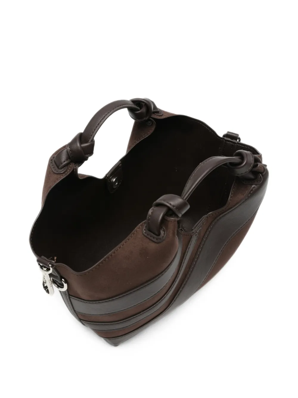 DKNY Kleine Paula shopper met leren afwerking en vlakken Bruin