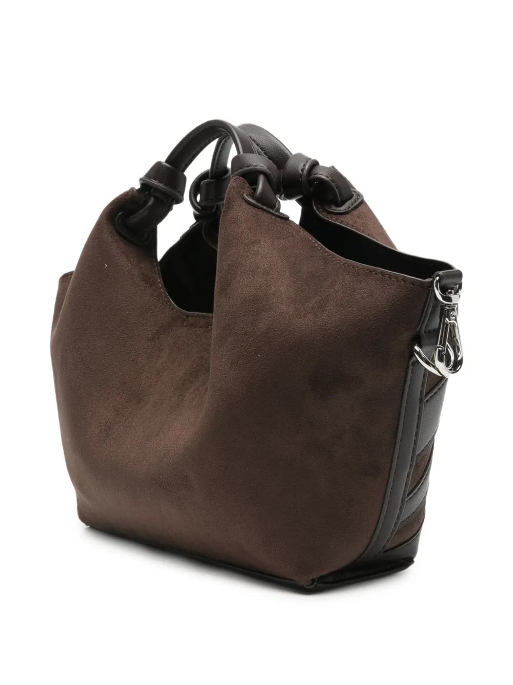DKNY Kleine Paula shopper met leren afwerking en vlakken Bruin