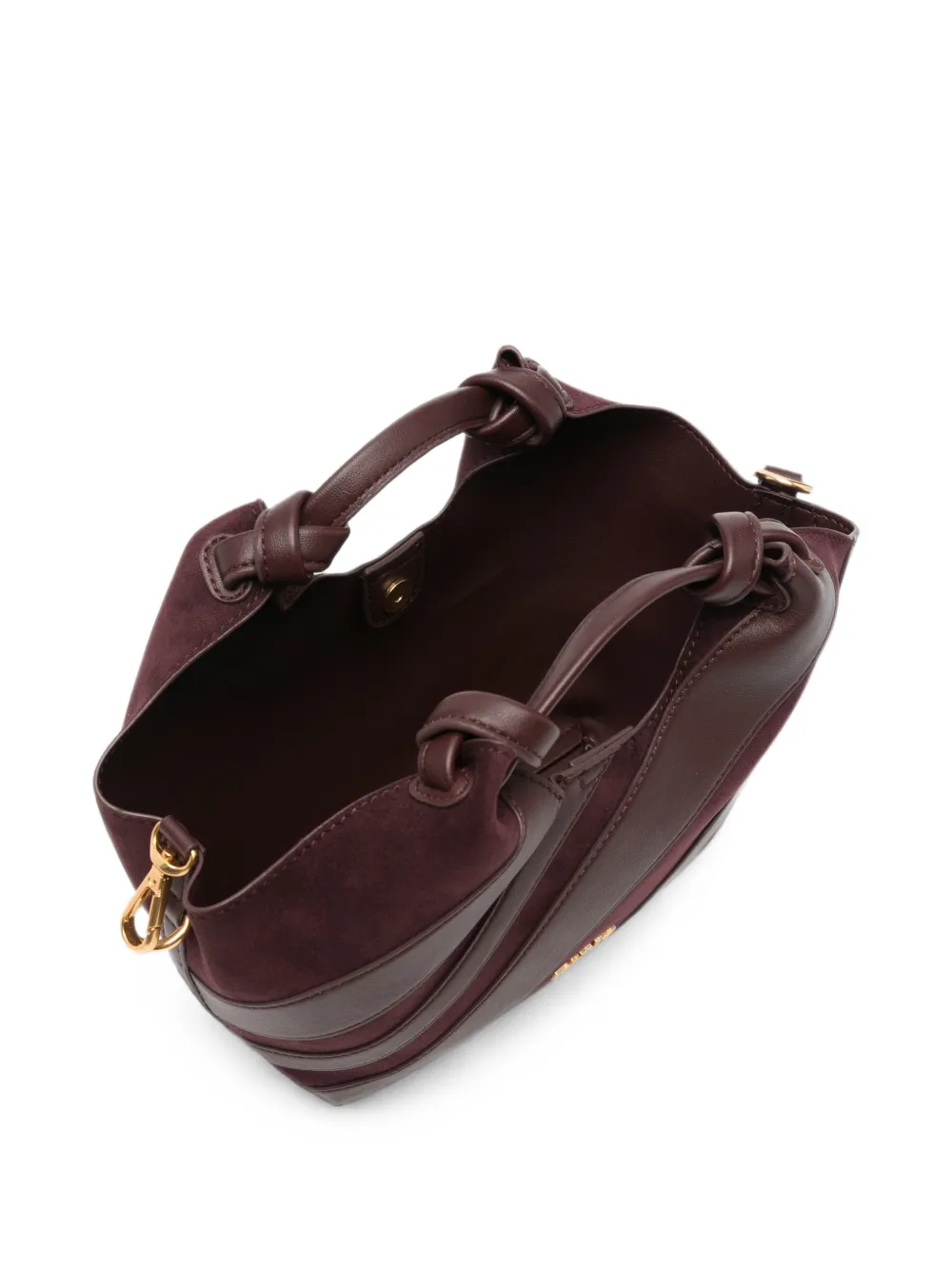 DKNY Kleine Paula shopper met leren afwerking en vlakken Rood