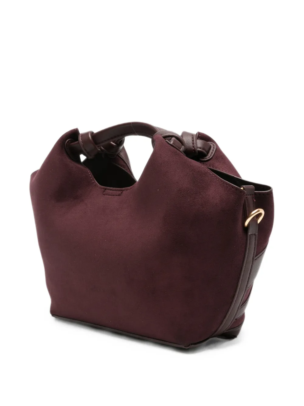 DKNY Kleine Paula shopper met leren afwerking en vlakken Rood