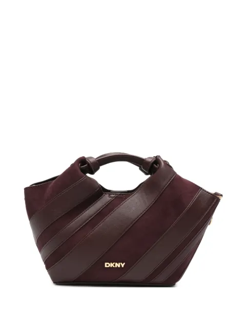 DKNY small Paula panelled leather-trim tote bag