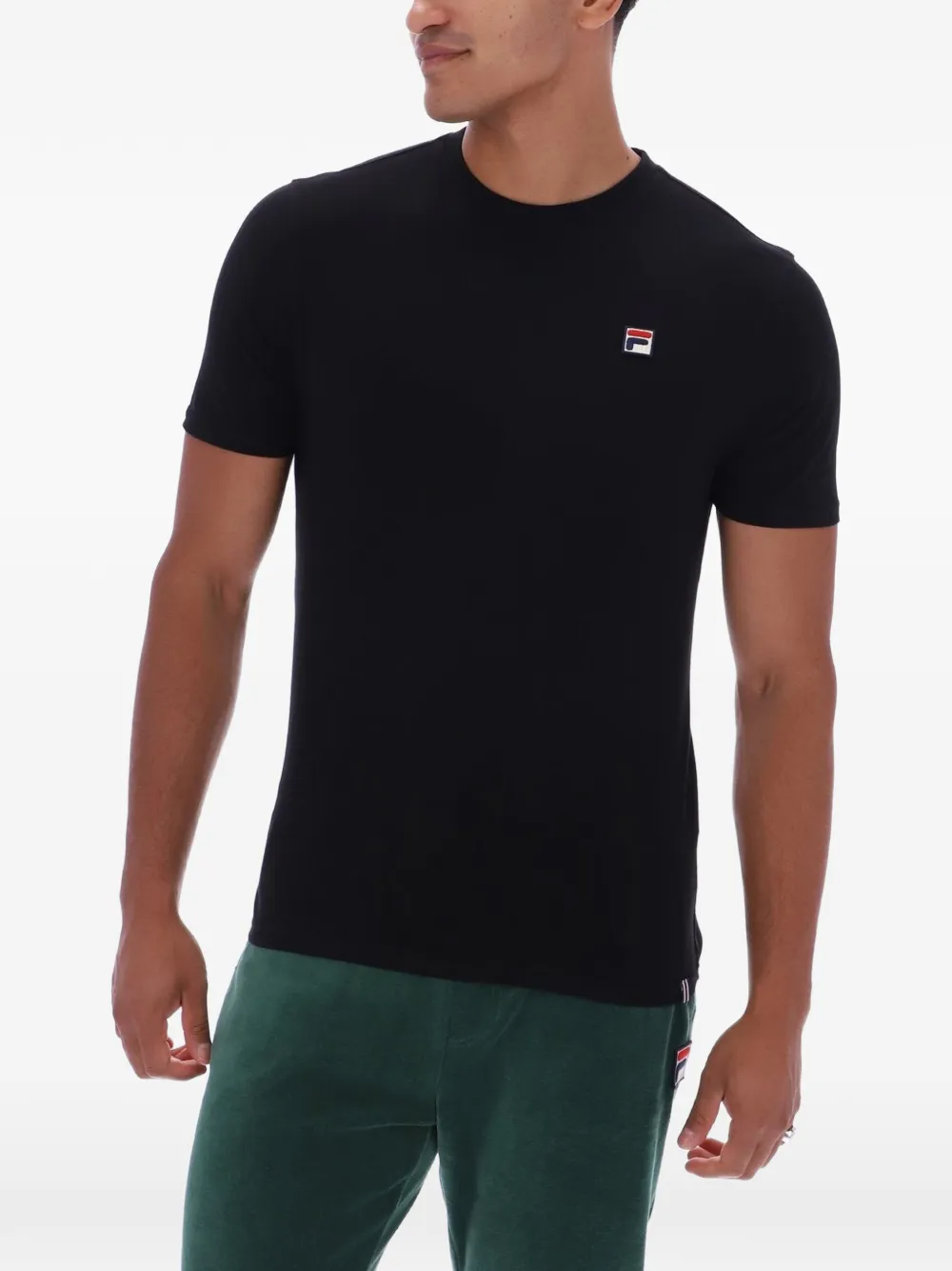 Fila Sunny Essential T-shirt met logo-patch Zwart