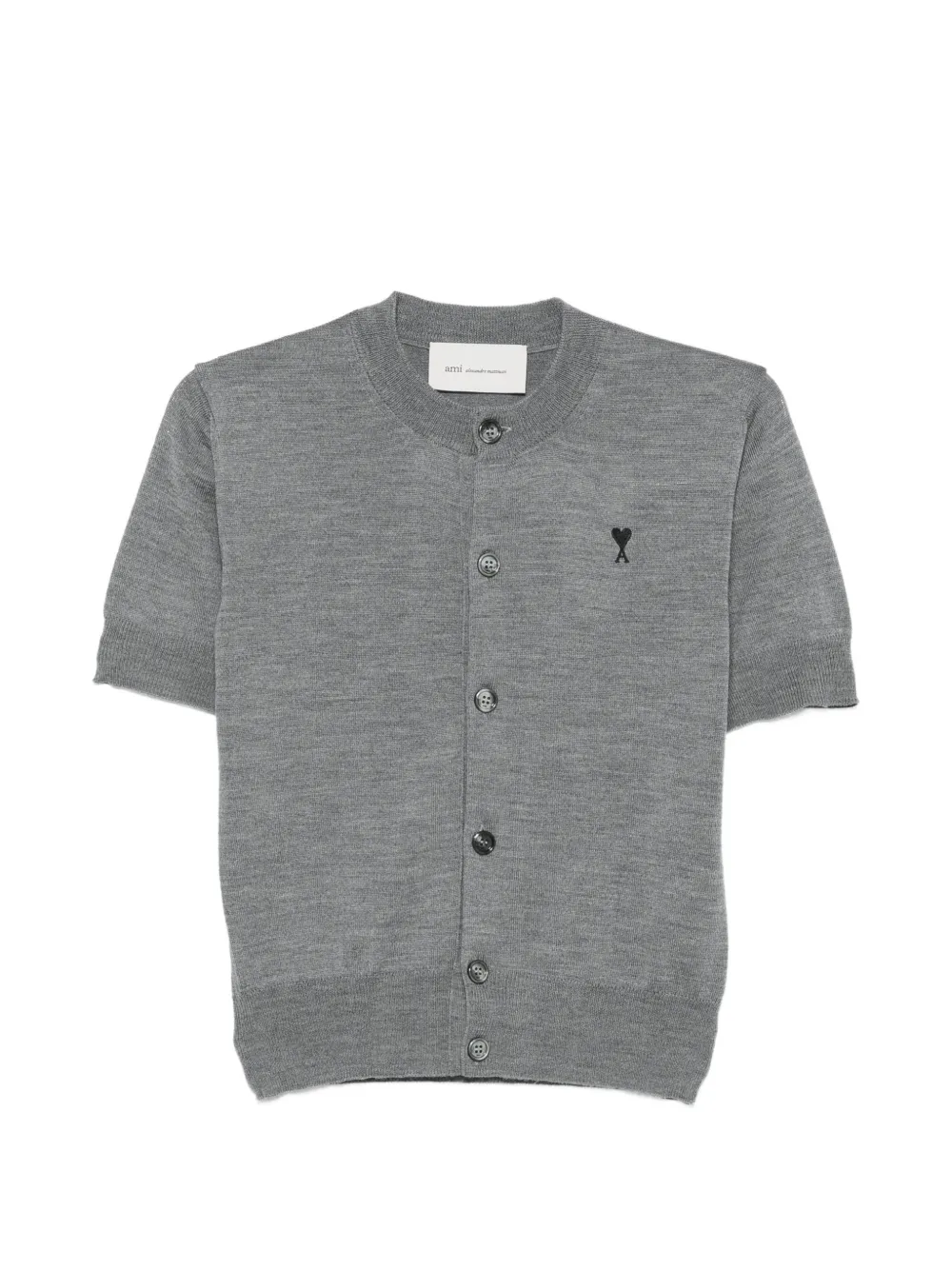 AMI Paris Ami de Coeur short-sleeve cardigan