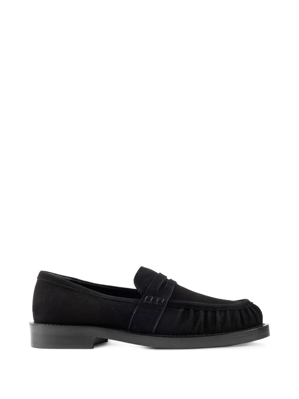 CHUCKIES ruched penny loafers