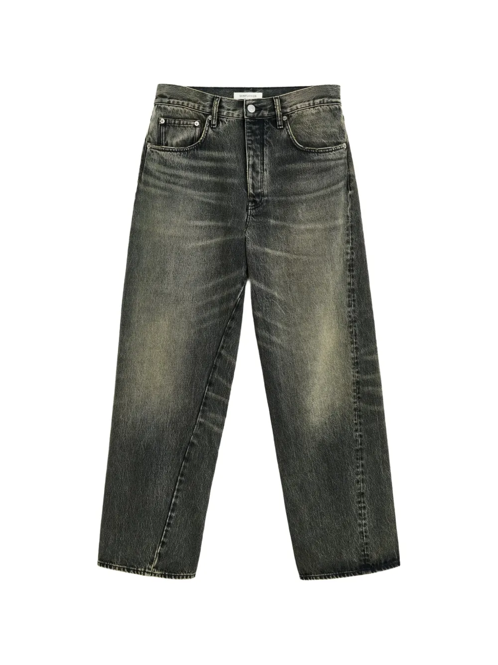Sunflower wide-leg twisted jeans - Grigio