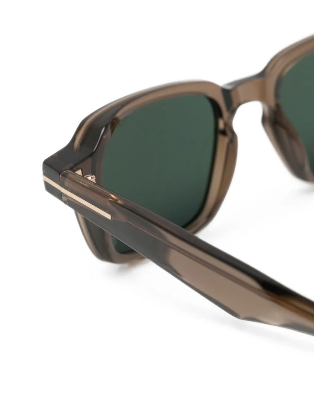 TOM FORD Eyewear Zonnebril met rechthoekig montuur Bruin