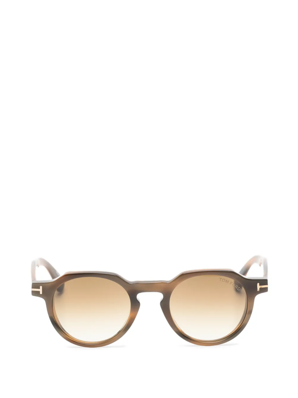 TOM FORD Eyewear geometric-frame sunglasses - Marrone