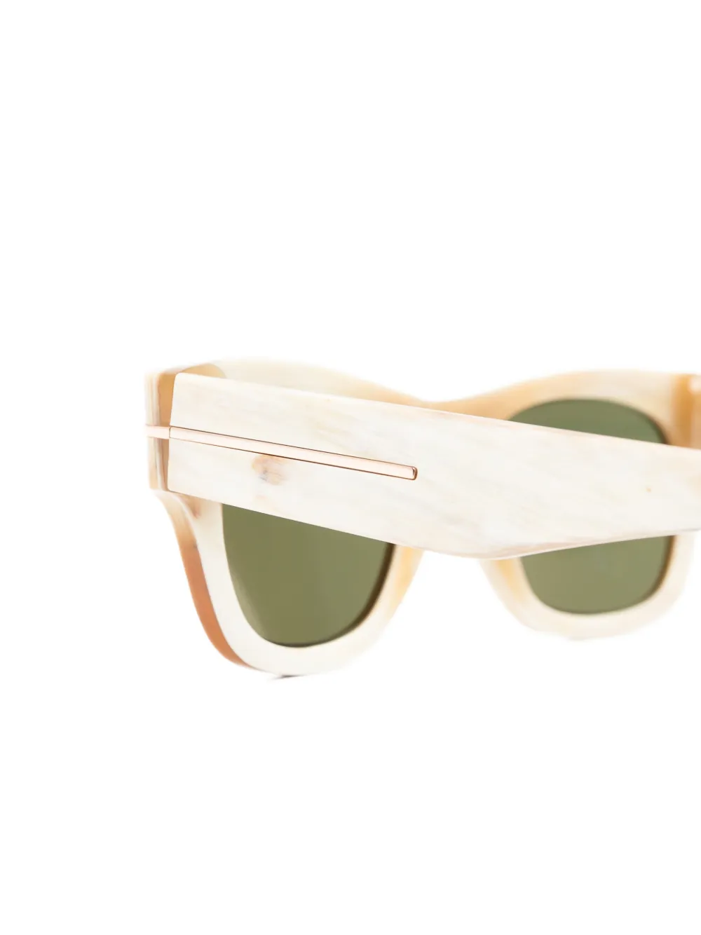 TOM FORD Eyewear Private rectangle-frame sunglasses Beige