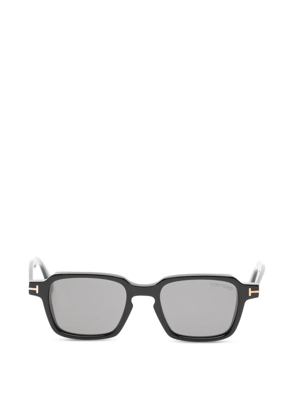 TOM FORD Eyewear Occhiali da sole Ezra squadrati con motivo T - Nero