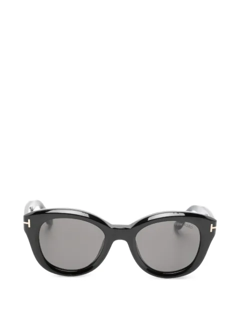 TOM FORD Eyewear солнцезащитные очки Nika 02 в круглой оправе