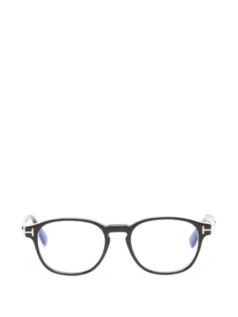 TOM FORD Eyewear T-motif round-frame glasses