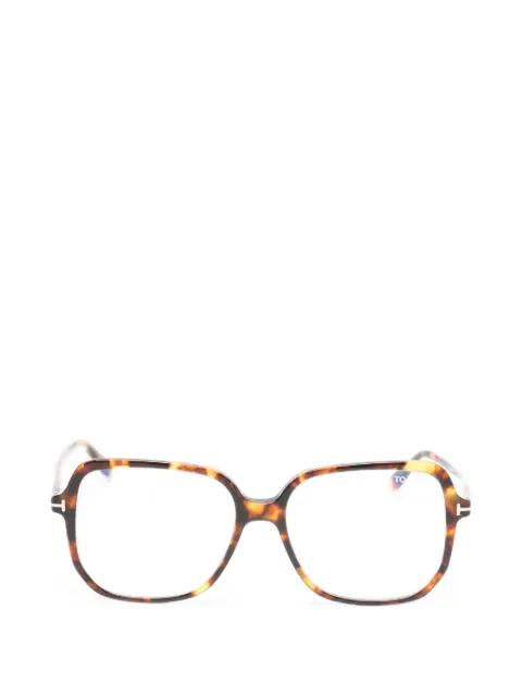 TOM FORD Eyewear lentes con armazón cuadrada estilo carey